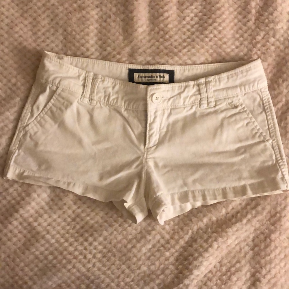 Abercrombie and Fitch white shorts